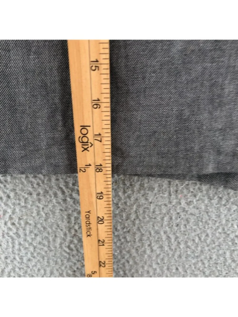 Banana Republic Skirt Womens 4 Gray Linen Cotton Blend Pencil Coin Pocket Career